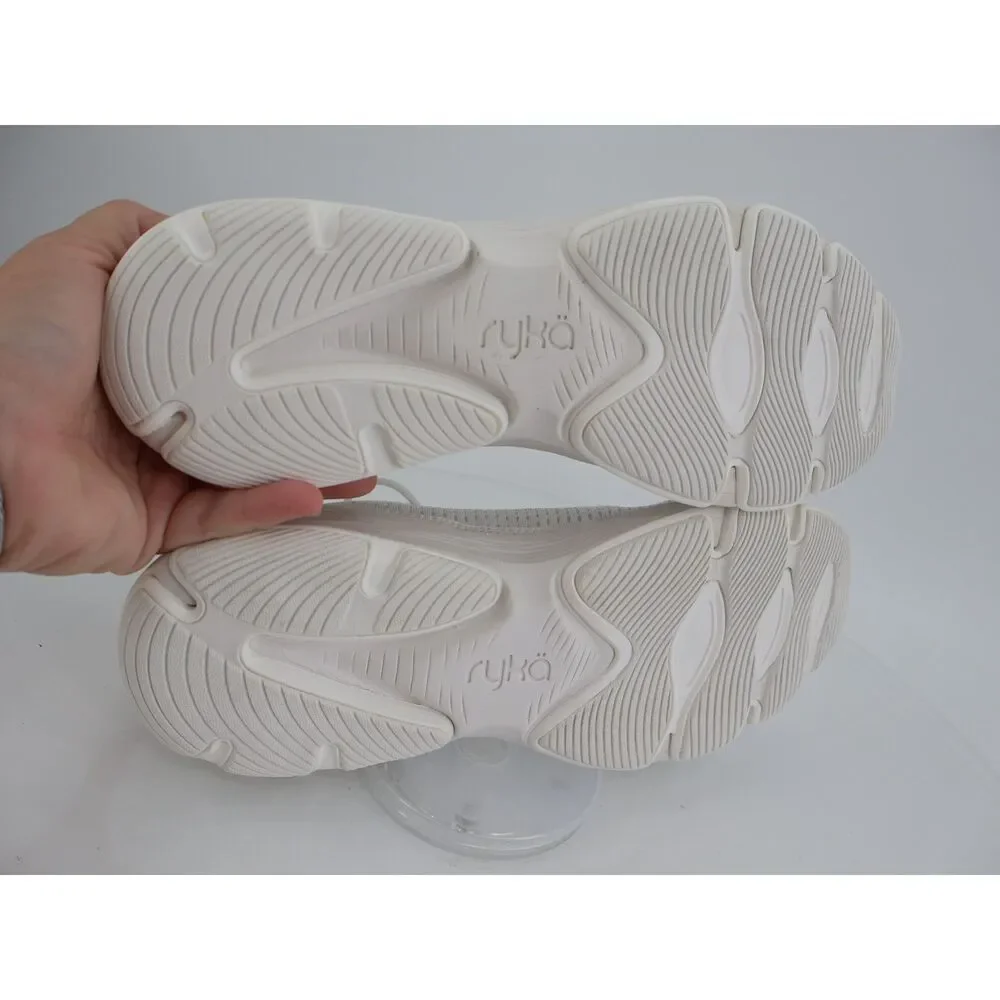 Ryka Women’s Ivory White Devotion X Lace Up Walking Shoes Size 12 M Mesh